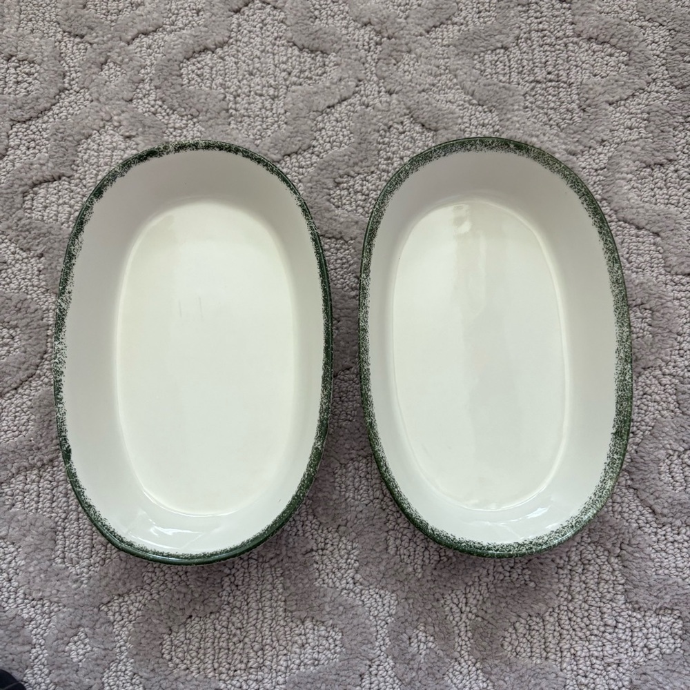 Vintage Alco Industries Apple Garden Stoneware 7x4.5" Ramekin Bowl Hand Painted - Picture 5 of 5